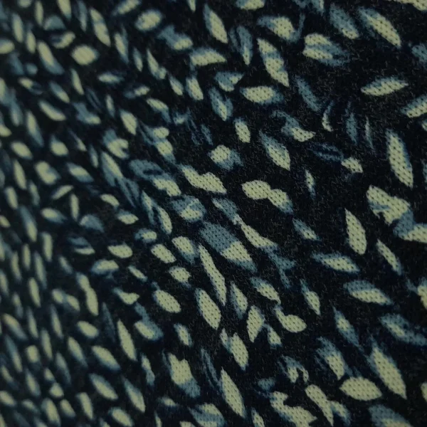 JERSEY KNIT PTD WHEAT NAVY
