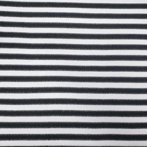 KNITTED CROCHET-MISSONI SMALL STRIPE BLACK n WHITE
