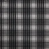 KNITTED JACQUARD BRUSHED CHECK BLACK and GREY