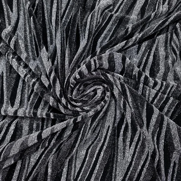 LUREX KNIT PRINTED GEOMETRIC BLACK n GREY