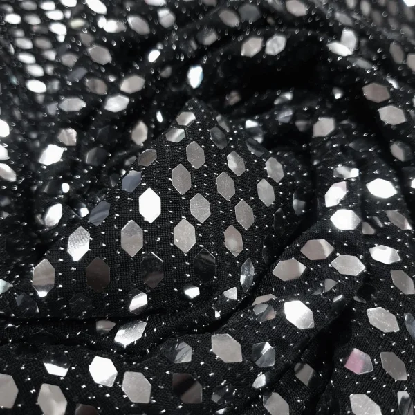 KNIT LUREX SEQEUNCE-GLUED BLACK
