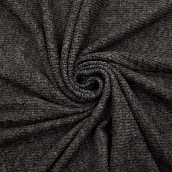 KNITTED RIB MELANGE (FP100) BRN BLK
