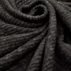 KNITTED RIB MELANGE (FP100) BRN BLK
