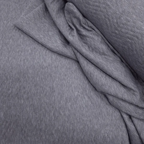 KNITTED QUILTING MELANGE GREY