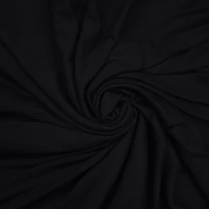 KNIT BRUSHED RIB BLACK