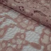 LACE FLOCKED(3220) ALMOND VELVET