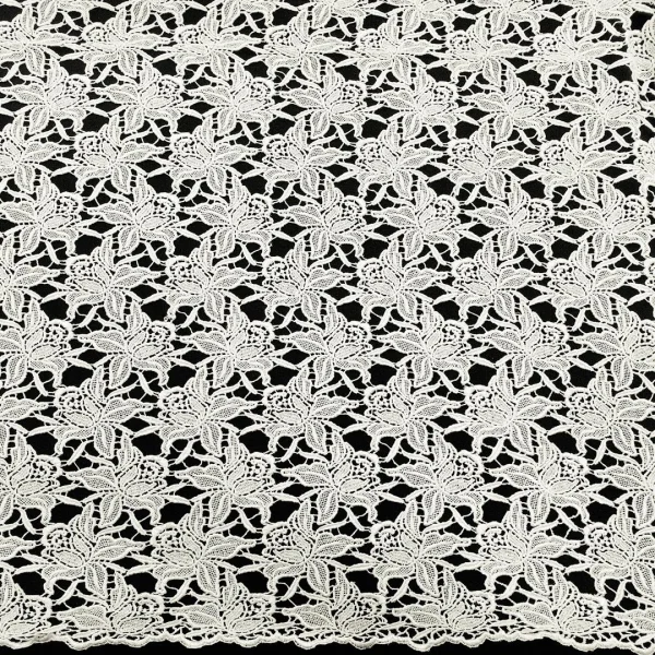 LACE GUIPURE FLORAL CREAM