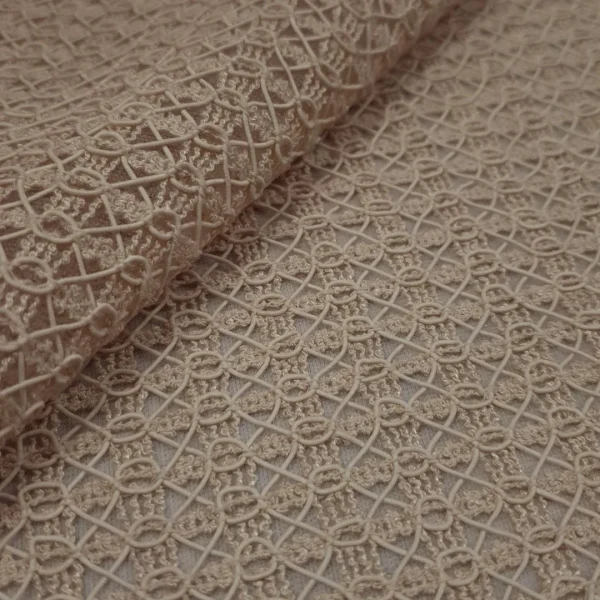 LACE GUIPURE HONEYCOMB BEIGE