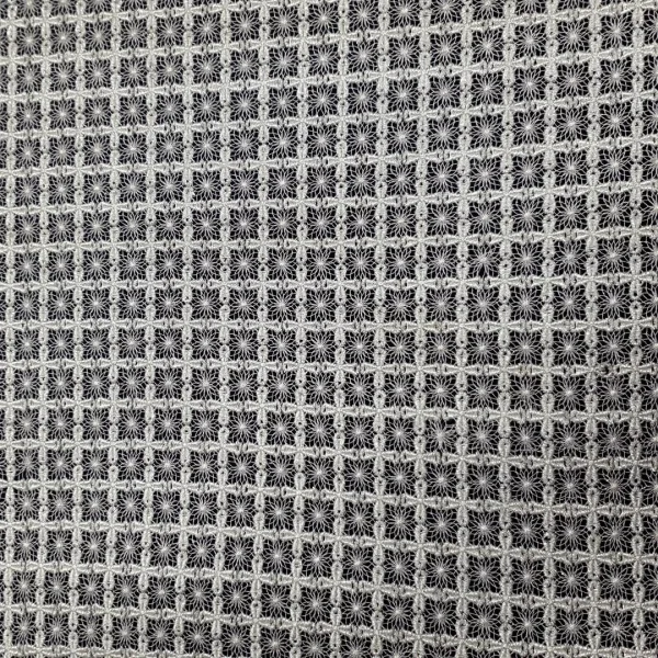 LACE GUIPURE  BLOCKS SILVER