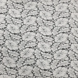 LACE  HEAVY CORDED(2) FLORAL MILK