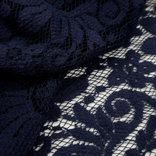 LACE  HEAVY CORDED(2) NAVY