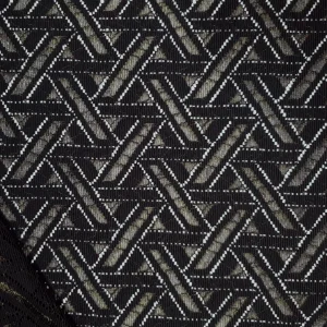 LACE JACQUARD 2TONE(2664-117)-BLACK and GOLD
