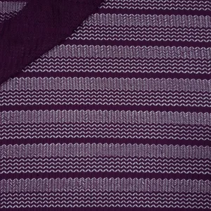 LACE JACQUARD HERINGBONE (2412)-EGGPLANT