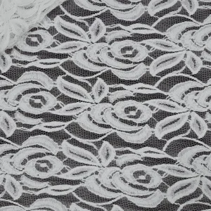 LACE JACQUARD HEAVY CORDED(2664-11) WHITE