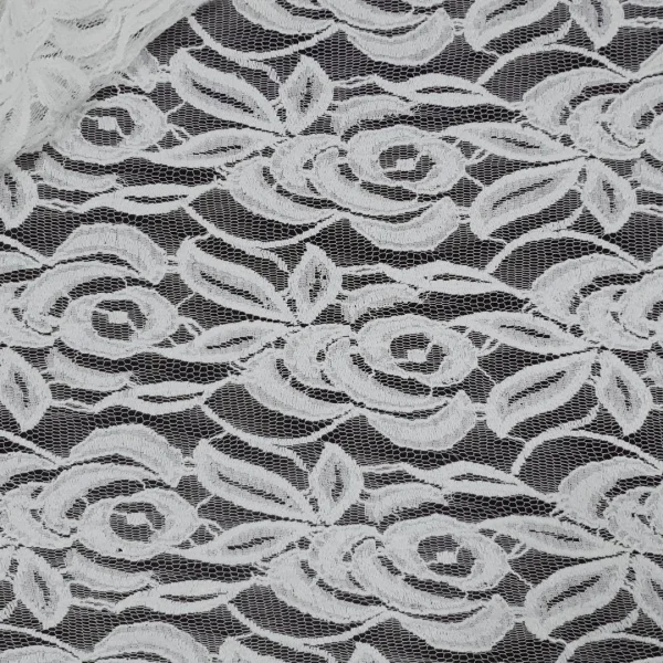 LACE JACQUARD HEAVY CORDED(2664-11) WHITE