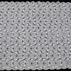 LACE LUREX HEAVY EMBROIDERY WHITE SILVER