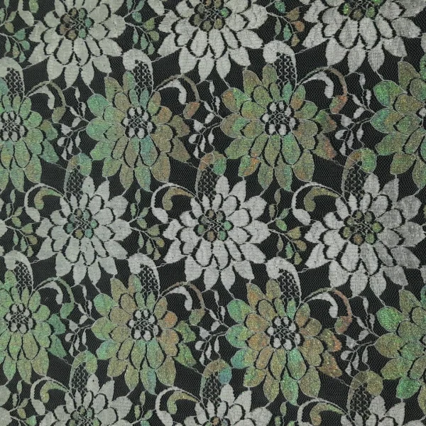 LACE CORDED MOTHER OF PEARL  WHITE