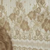 LACE  METALIC FLORAL GOLD