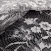 LACE  METALIC FLORAL SILVER