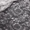 LACE  METALIC FLORAL SILVER
