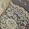 LACE  METALIC FLORAL BEIGE