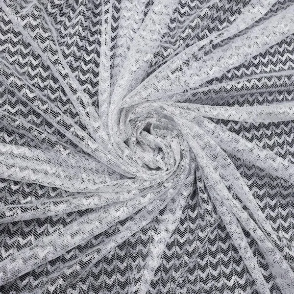 LACE  METALLIC SILVER LUREX EX ENGLAND