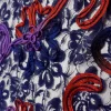 LACE TWO TONE WITH RIBBON EMBOSSING NAVY