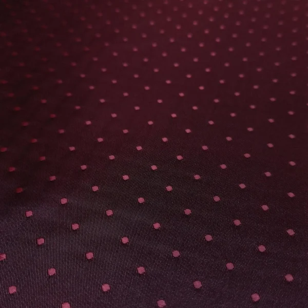 EMBOSSED ACETATE LINING  DOT  MAROON