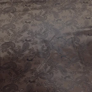 EMBOSSED ACETATE LINING PAISLEY COPPER