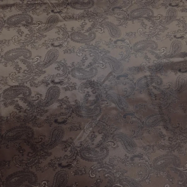 EMBOSSED ACETATE LINING PAISLEY COPPER