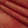 EMBOSSED ACETATE LINING  PAISLEY   ORANGE