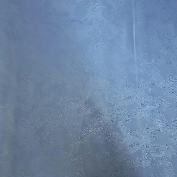 EMBOSSED ACETATE LINING  PAISLEY  POWDER BLUE