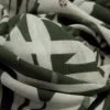 LINEN PRNTD PALM OLIVE and IVORY