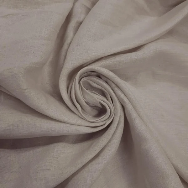 WASHED PURE LINEN NATURAL CREAM