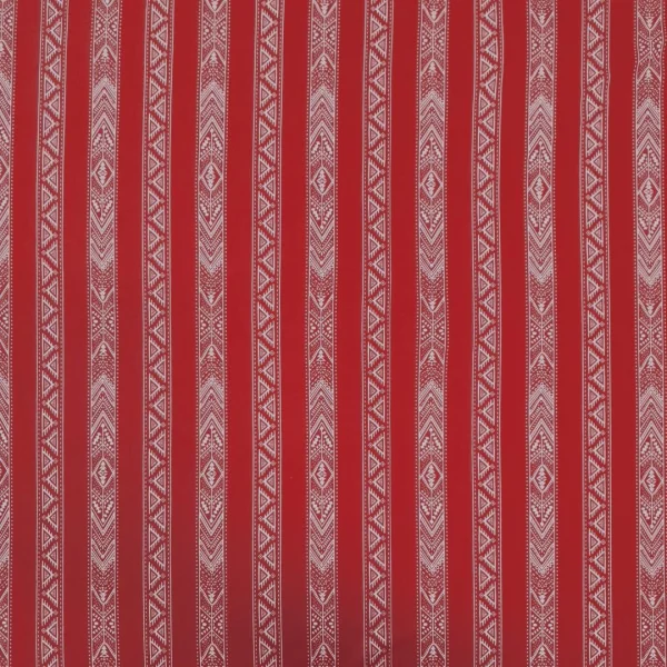 LYCRA PRINTED SWIMWEAR STRIPE DIAMOND RED