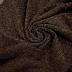 MOHAIR MELTON PINE NEEDLE BROWN