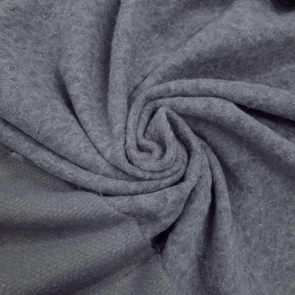 MOHAIR MELTON PINE NEEDLE SILVER