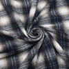 MELTON PRINTED CHECK TAUPE AND NAVY