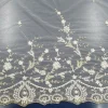 MESH WITH SCALLOPED BORDER and  BEADS STONE