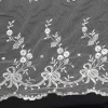 MESH BORDER-CORDED RIBB IVORY
