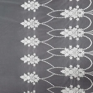 MESH BORDER CORDED FLO IVORY(2)