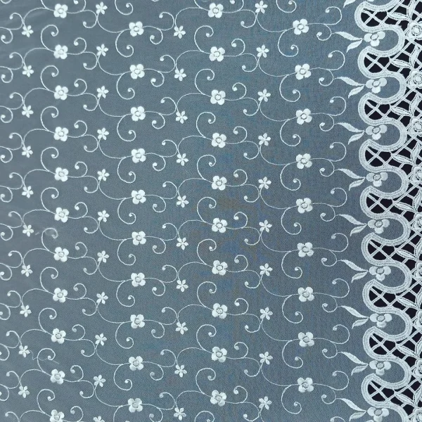 MESH BORDER FLO LAZORCUT WHITE