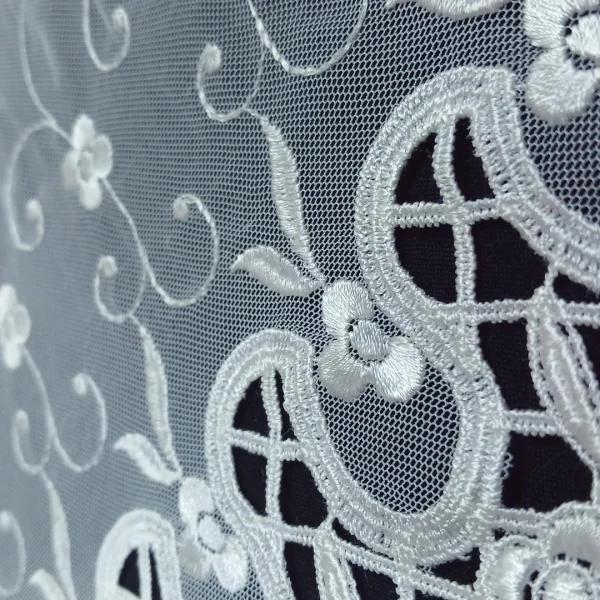 MESH BORDER FLO LAZORCUT WHITE