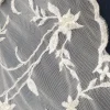 MESH CORDED WITH BEADS  FLORAL IVORY