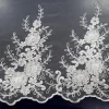 MESH CORDED WITH BEADS  ROSEL IVORY