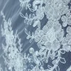 MESH CORDED WITH BEADS  ROSEL IVORY