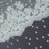 MESH DOTS WITH BORDER CORD WHITE