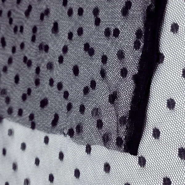 MESH DOBBY DOT(Q721) BLACK