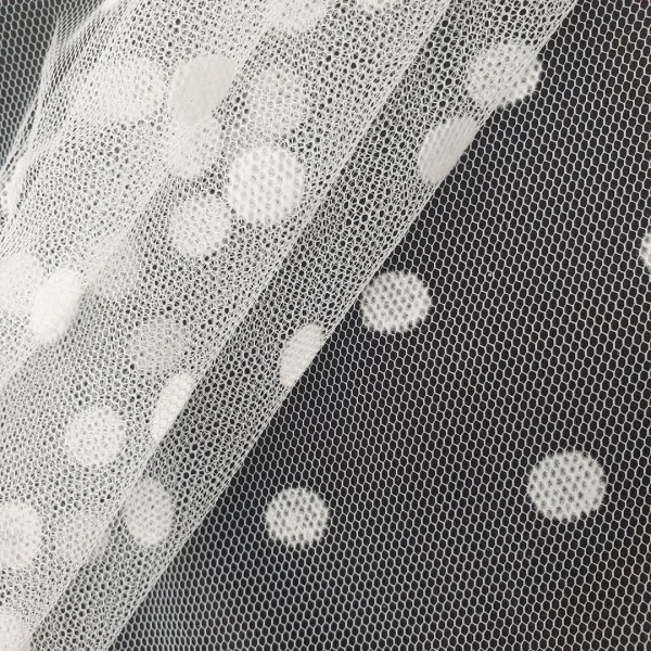 MESH DOBBY MEDIUM DOT WHITE1