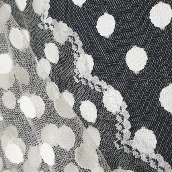 MESH DOBBY MEDIUM DOT(2) CREAM